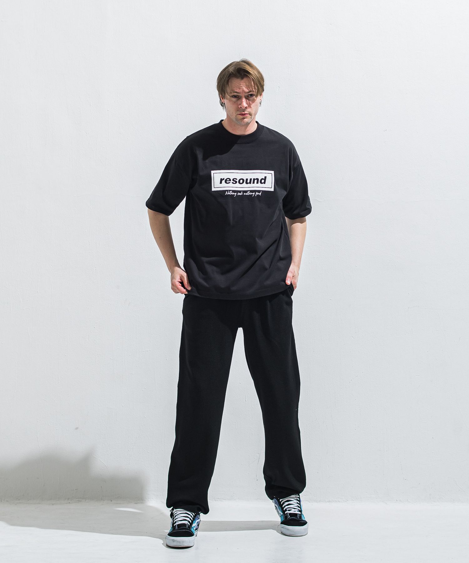 BOX OVER TEE / RC40-T-007 / ボックスロゴビッグTシャツ / ブラック (5月中旬入荷予定)
