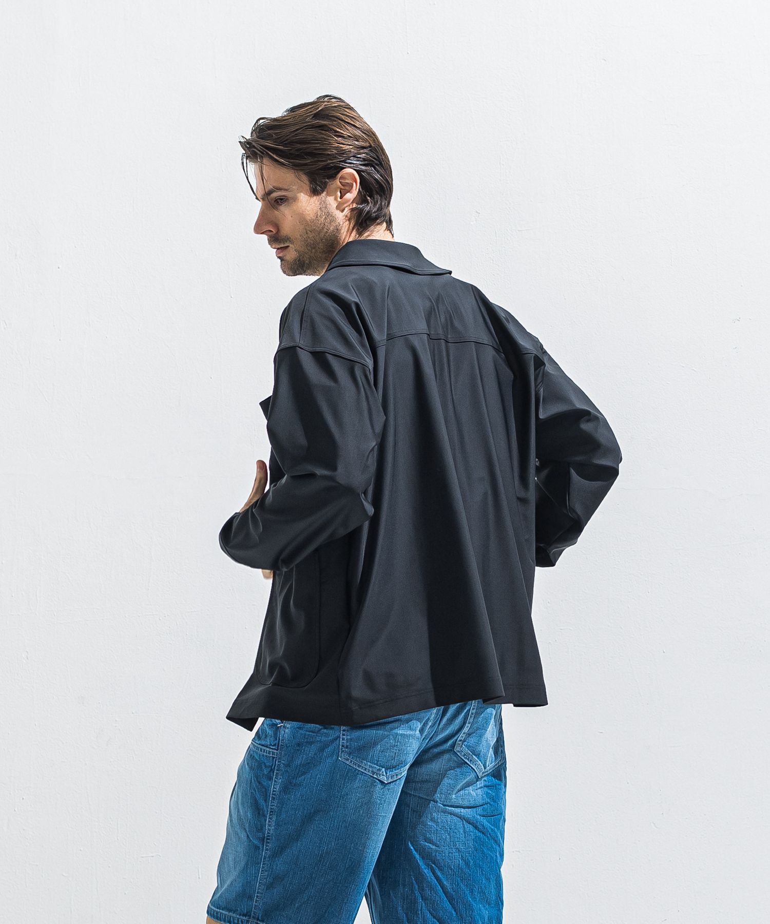 RUSH CAVER ALL / RC40-JK-002 / ラッシュガードカバーオール / ブラック (5月中旬入荷予定)