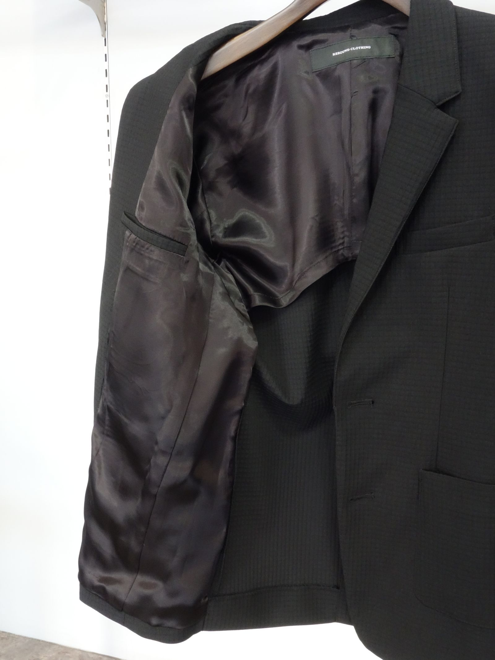 RIP ALBERT JACKET / RC25-JK-002 / リップルテーラードジャケット / ブラック