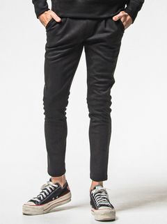 CHRIS EASY SUEDE TUCK  PANTS / RC38-ST-016T / スエードイージータックパンツ / ブラック (1月上旬入荷予定)