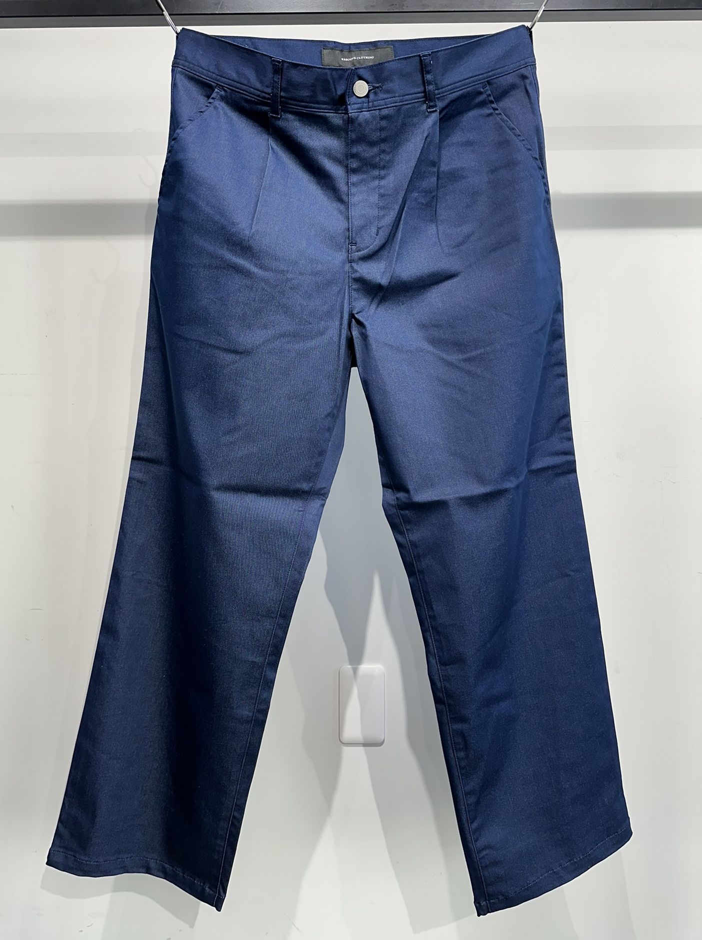WIDE TUCK PT / RC11-ST-003 / シャンブレーワイドタックパンツ / ネイビー※