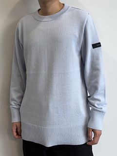 OUT SEAM SWEATER / RC30-K-001 / アウトシームニット / サックス