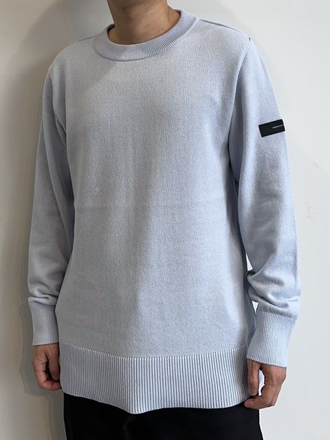 OUT SEAM SWEATER / RC30-K-001 / アウトシームニット / サックス