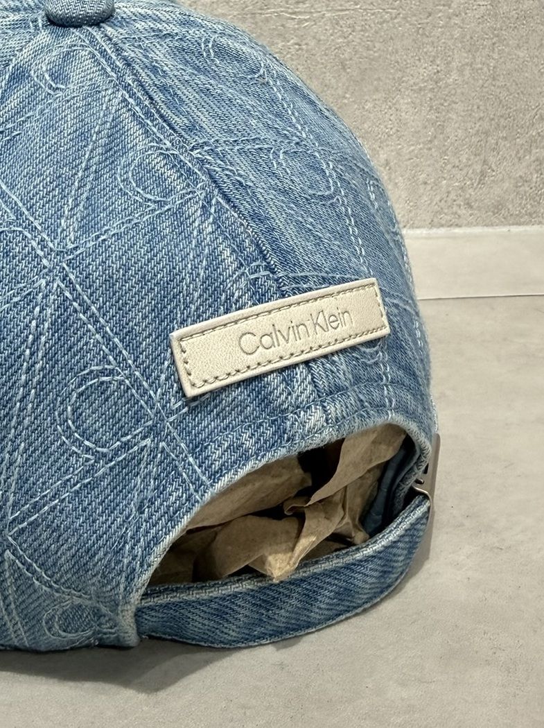 エンブレムキルトレザーパッチデニムキャップ / 4D5030G / VHJ(ブルー)