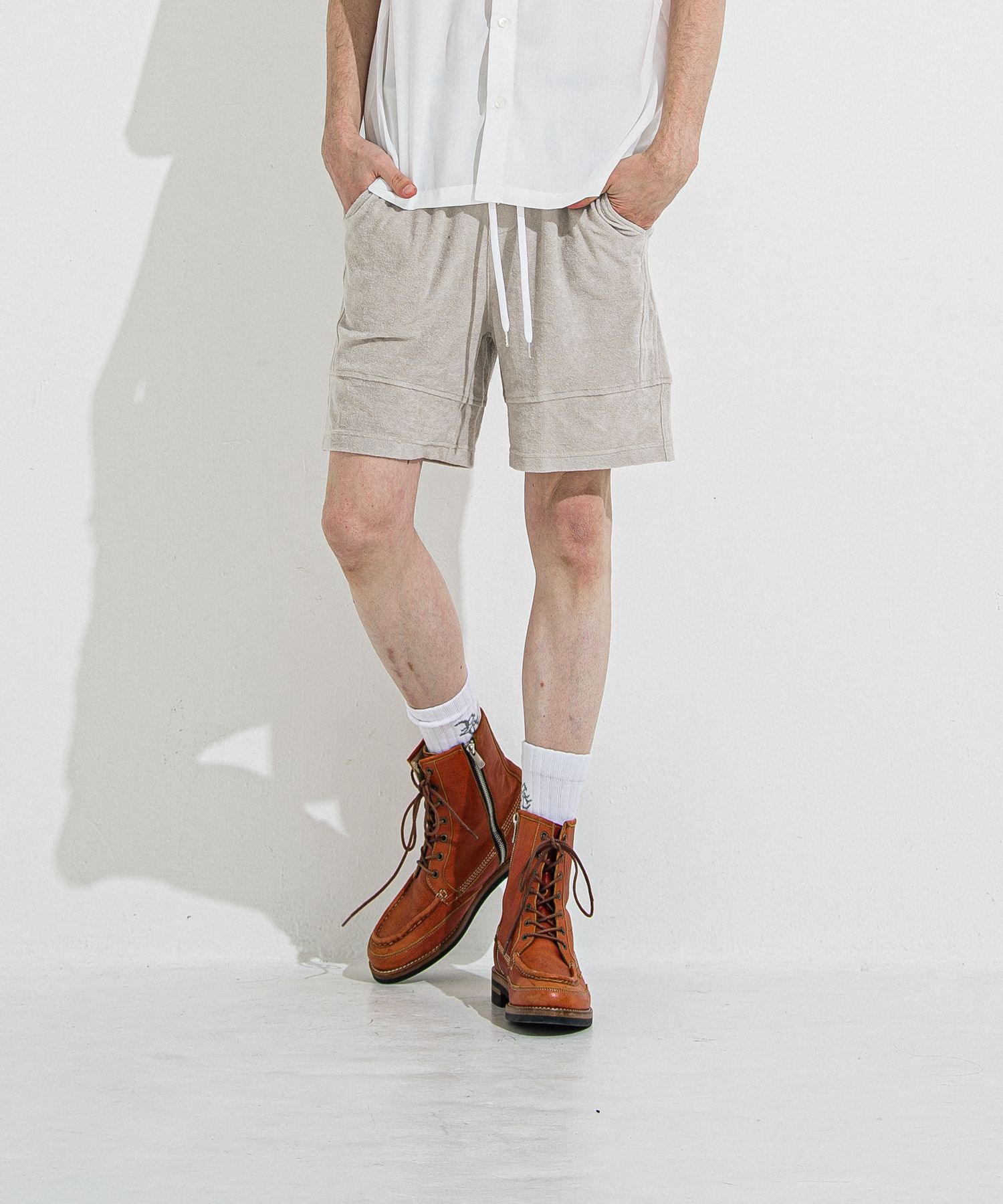 TYLER PILE SHORTS / RC36-HP-001 / パイルラインショーツ / グレージュ