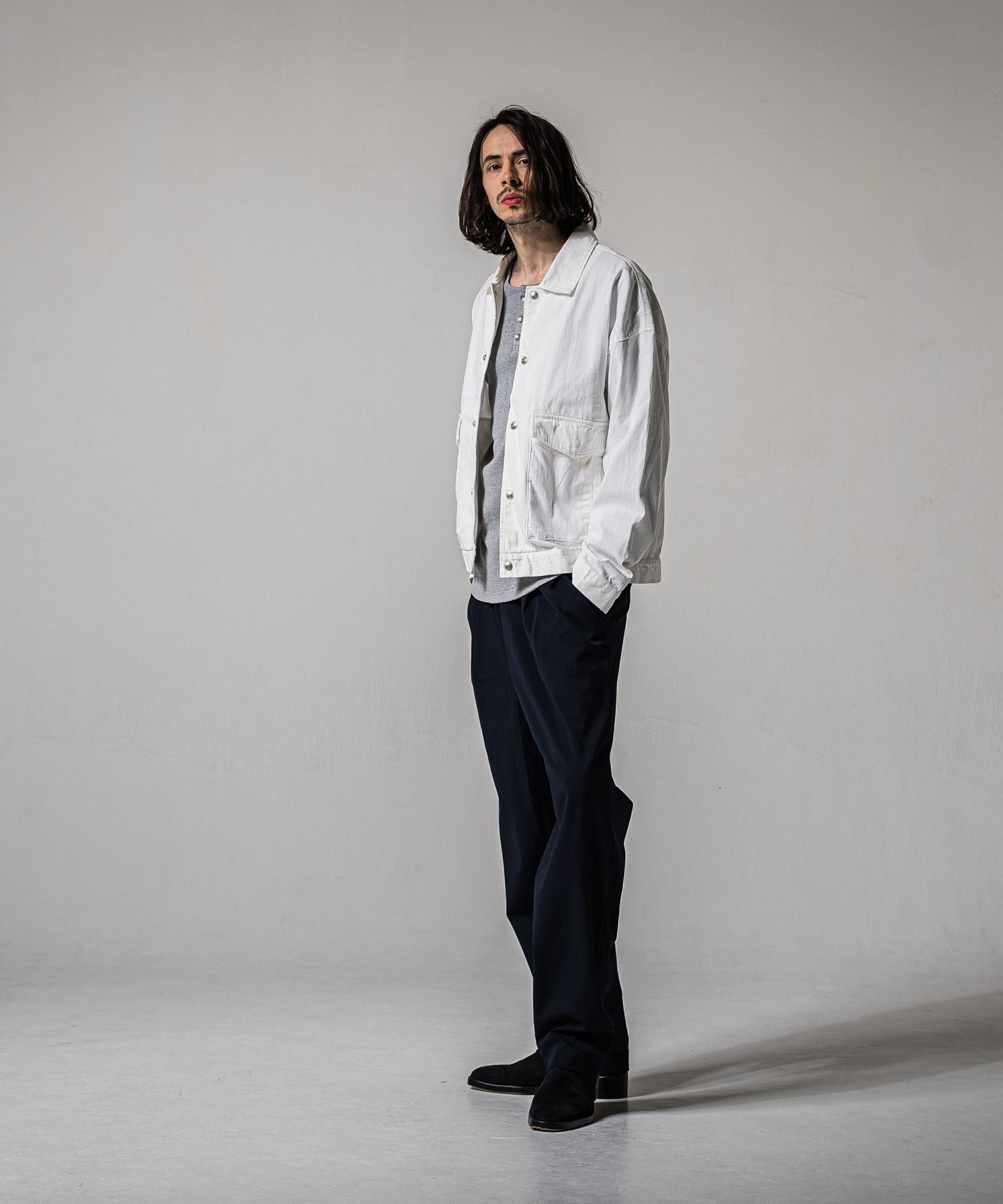 BEN PANTS / RC39-ST-038 / スーパーワイドパンツ / ネイビー (1月中旬入荷予定)