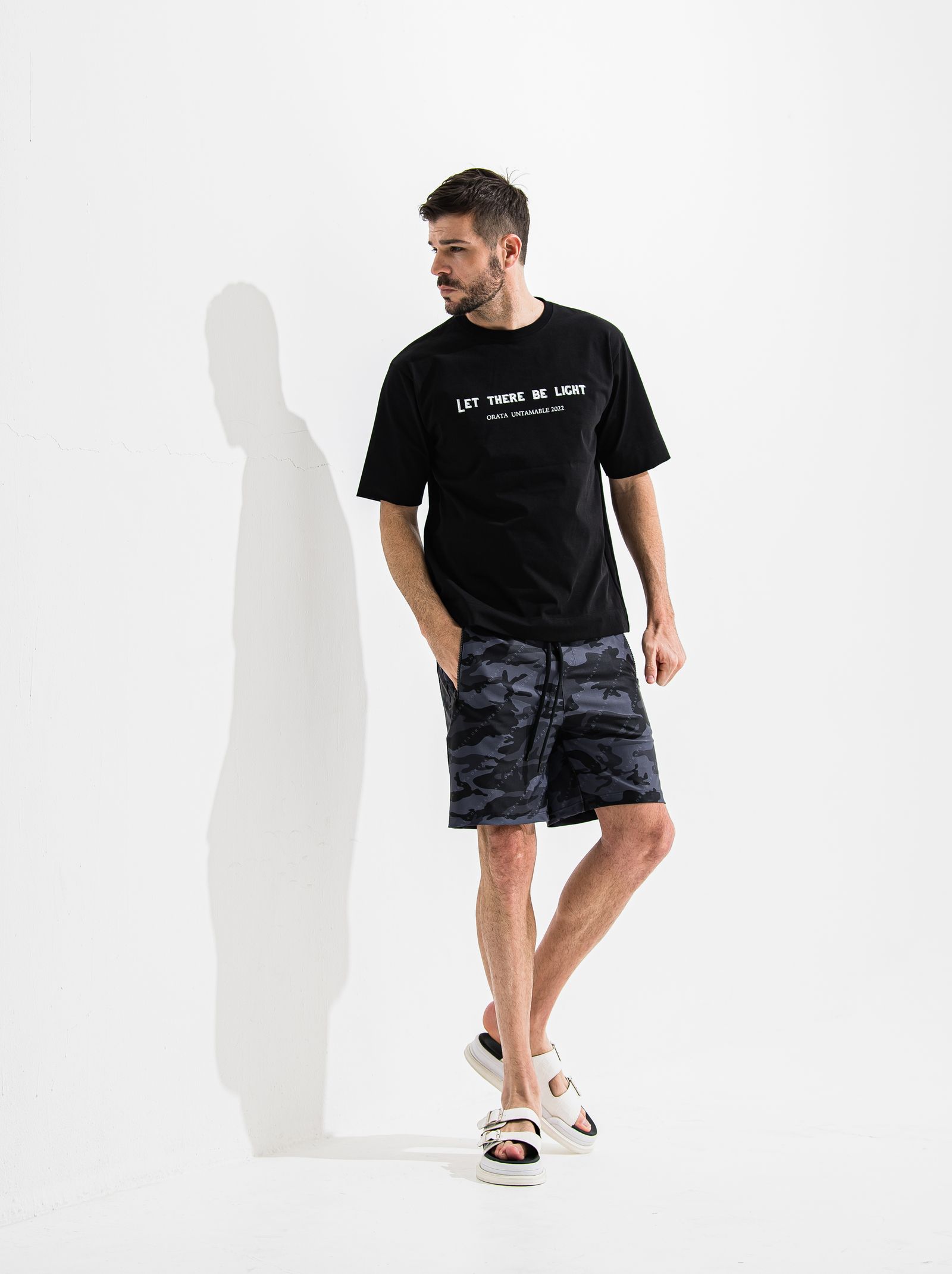 RUSH SHORTS / OR2-HP-002  / ラッシュガードハーフパンツ / ブラックカモフラ (6月中旬入荷予定)