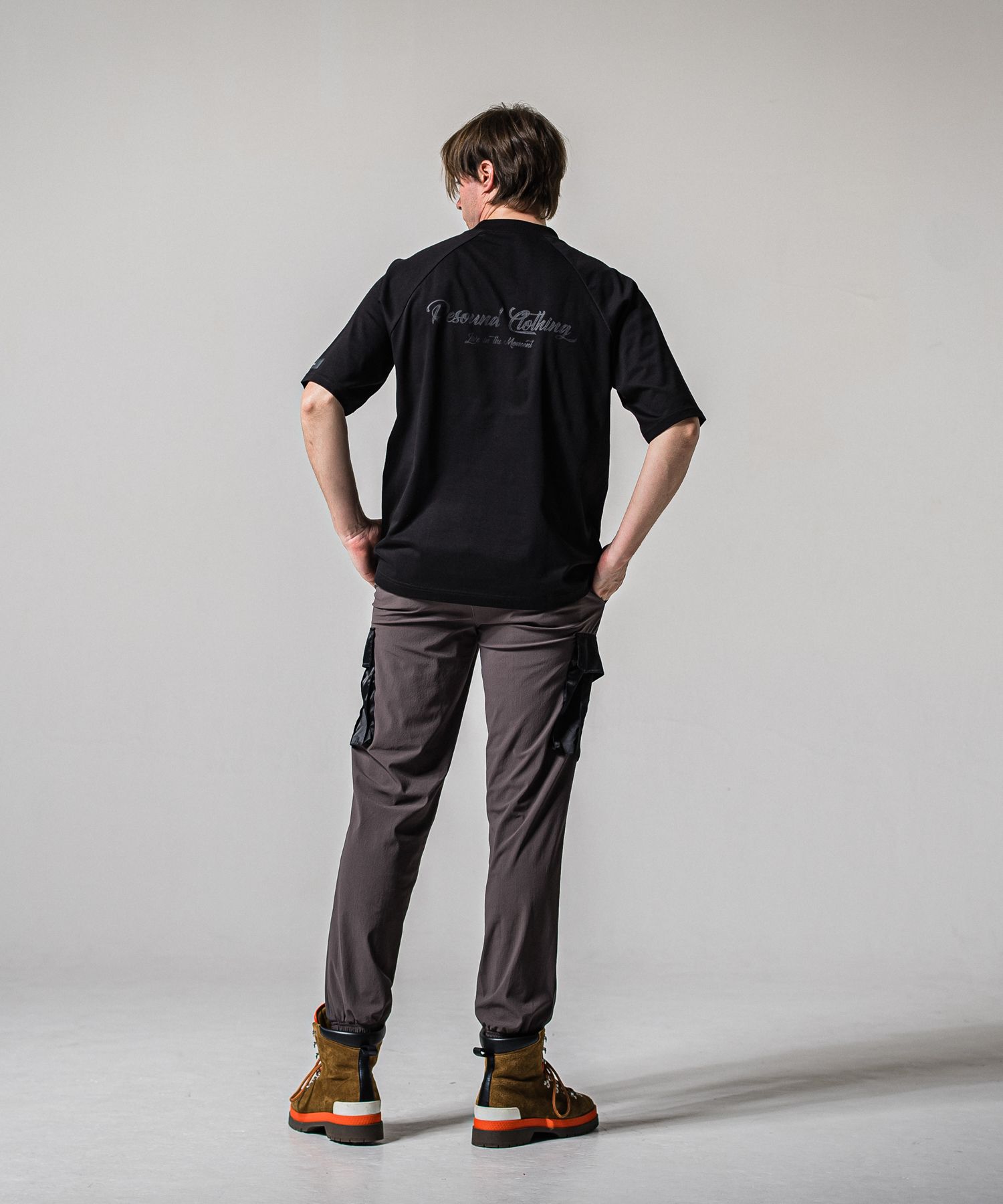 NY PT CARGO PANTS / RC39-ST-035 / ナイロン裾ゴムイージーカーゴパンツ / チャコール (2月中旬入荷予定)