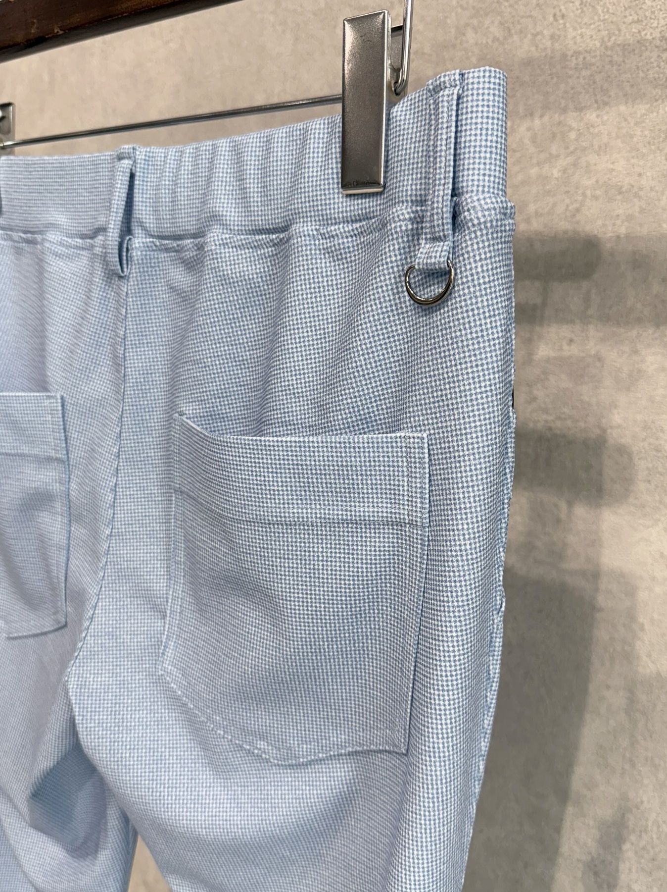 CHRIS EASY TUCK  PANTS / RC36-ST-016T / イージータックパンツ / チェックサックス