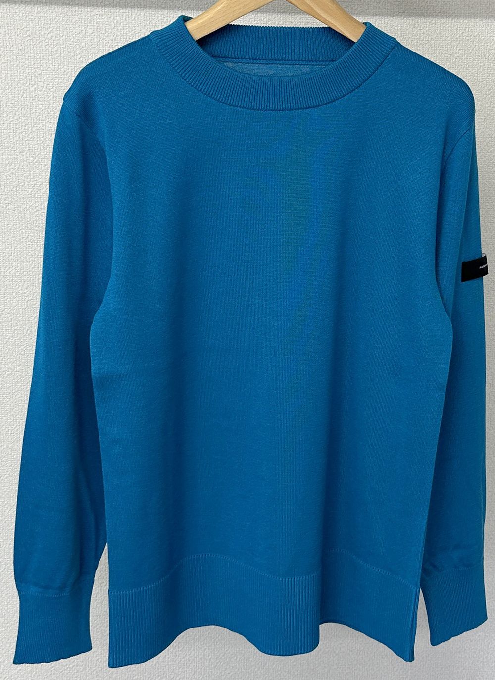 SILK KNT LONG SLEEVE / RC29-K-001 / 無地コットンニット / ブルー