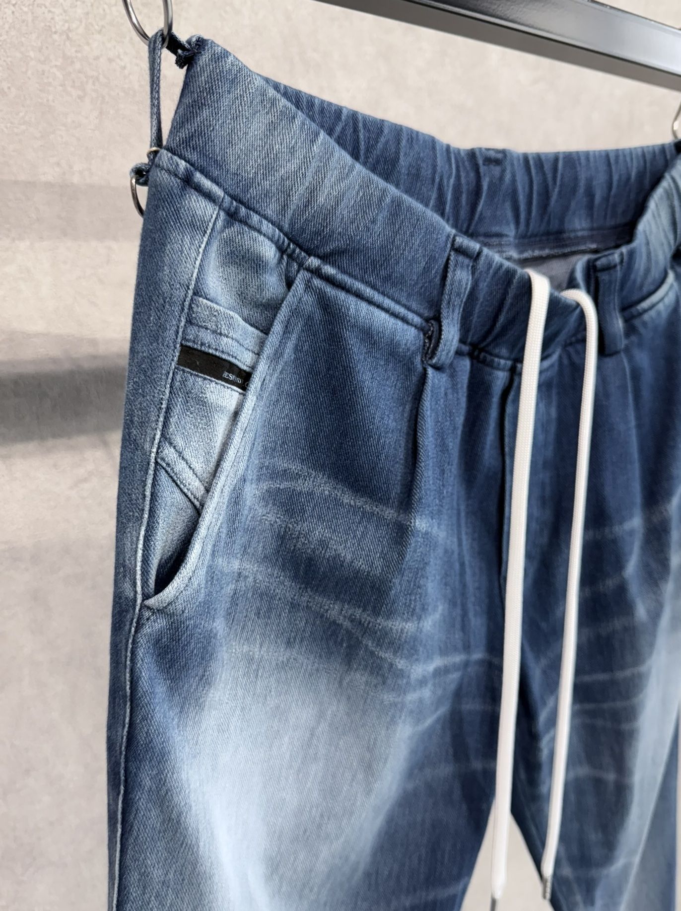 DENIM JERSEY CHRIS EASY TUCK PT / RC36-ST-016TD / ライトオンスデニムジャージイージータックパンツ / ダークインディゴ