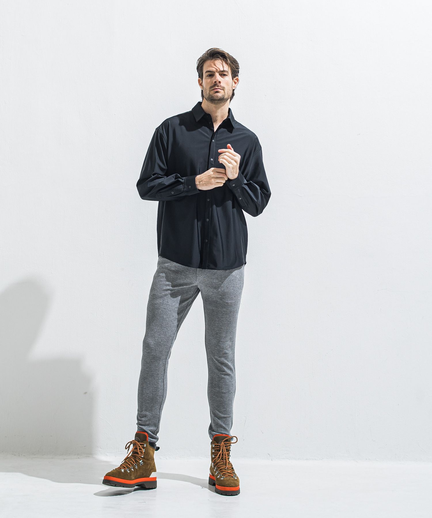 RUSH JACK SHIRTS / RC40-SH-001 / オーバーサイズラッシュガードシャツ / ブラック (4月中旬入荷予定)