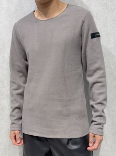 CUTOFF RAIL LONGSLEEVE / RC37-C-001 / レールカットソー / グレー