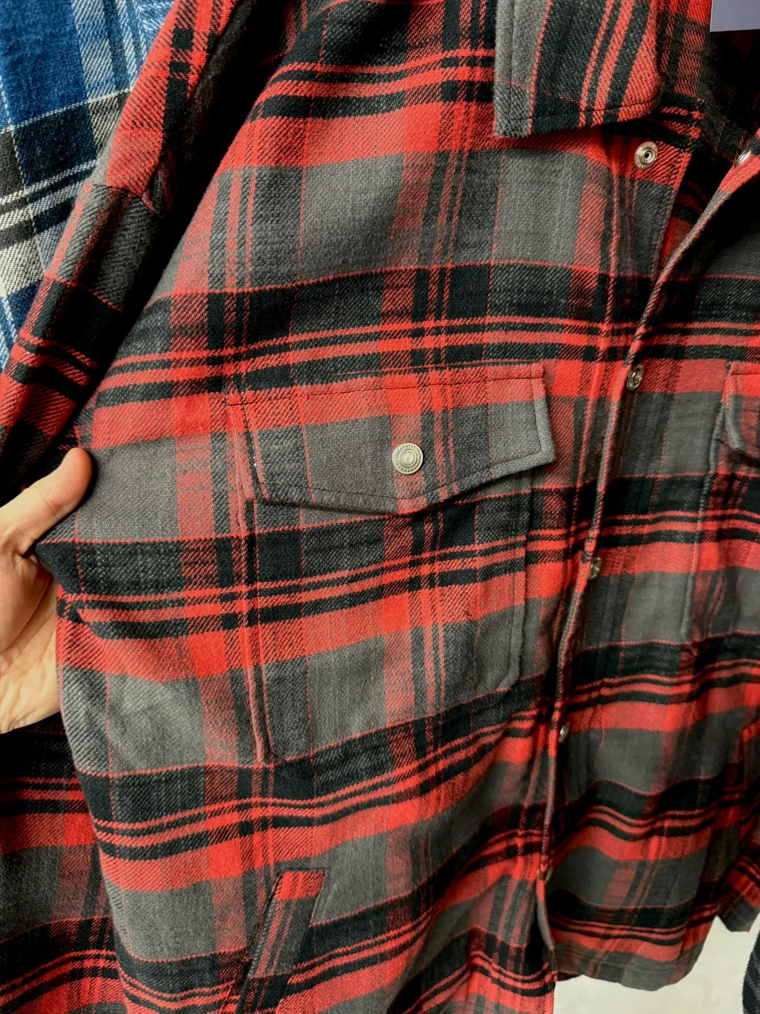 OLD SLABL CHECK JK / RC42-JK-005 / チェックCPOジャケット / レッド (12月下旬入荷予定)