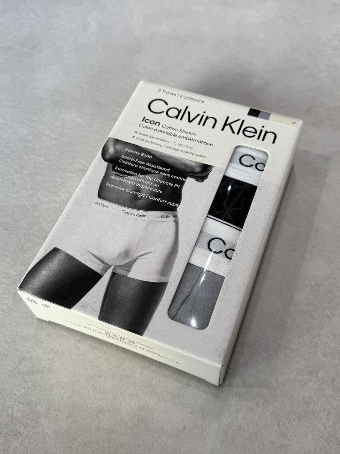 ICON COTTON STRETCH ボクサーパンツ(2枚パック) / NB4391 / 2W3(ブラック系その他3)