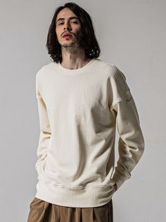 BLISTER TRAINER / RC39-C-004 / ブリスターニットトレーナー / オフホワイト (1月中旬入荷予定)