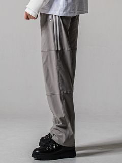 JOHNSON LINE WIDE PANTS / RC39-ST-009WT / ジョンソンラインワイドタックパンツ / グレー×ホワイト (1月下旬入荷予定)