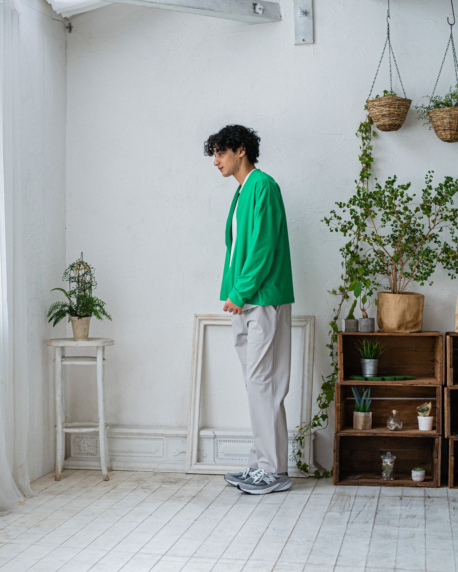 CHRIS EASY WIDE TUCK PANTS / RC32-ST-016WT / ワイドタックパンツ / グレージュ