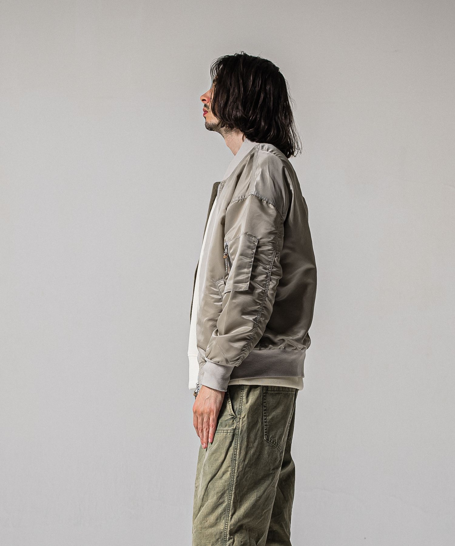 LIGHT DAVID JACKET / RC39-JK-002 / ナイロンライトMA-1 / ナイロングレージュ (2月下旬入荷予定)