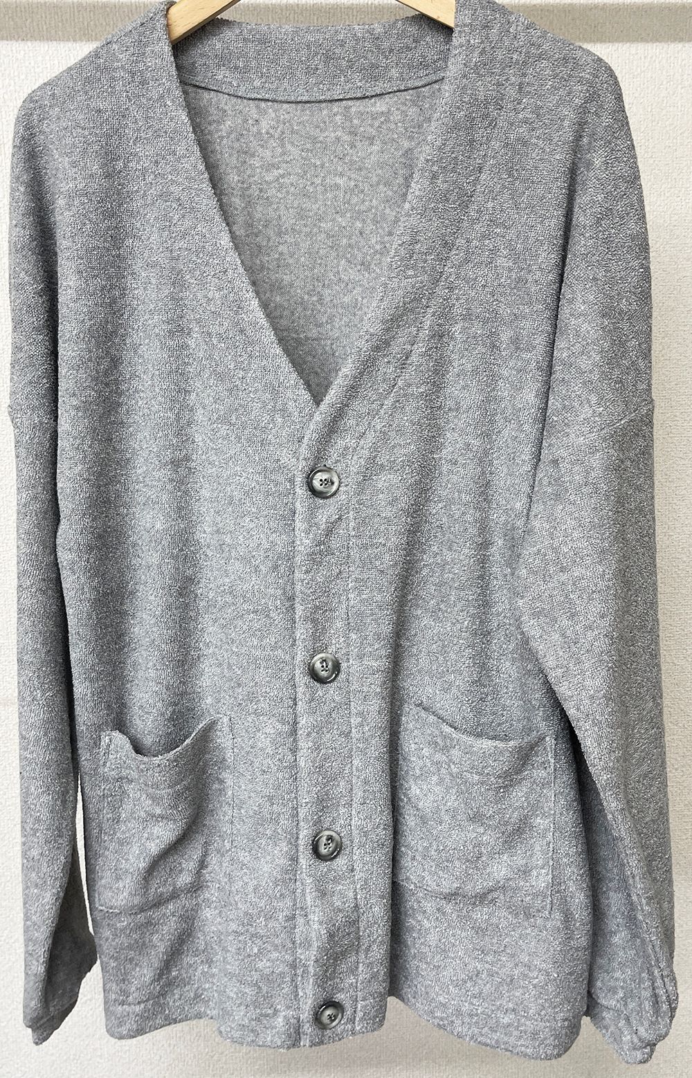 WEST PILE CARDIGAN / RC27-C-009 / パイルカーディガン / グレー※