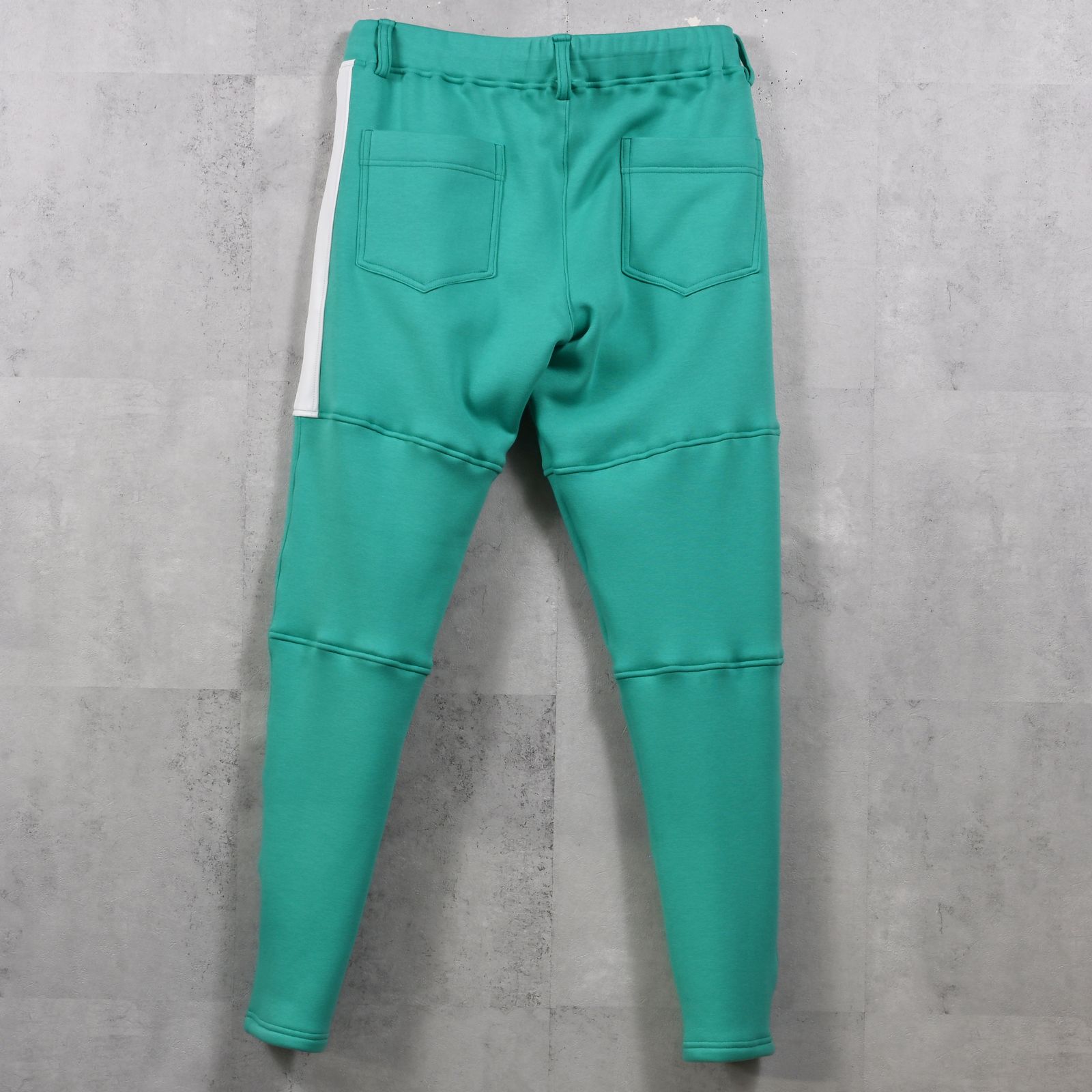 VELOURS FLEECE JT PT / RC42-ST-045 / 裏起毛切り替えラインタックパンツ / ブルーグリーン (11月中旬入荷予定)