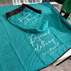 「Lagu×RESOUND」 BLANKET & ECOBAG / RL-BLBAG-1 / ブランケット&ショルダーエコバッグ / ターコイズ
