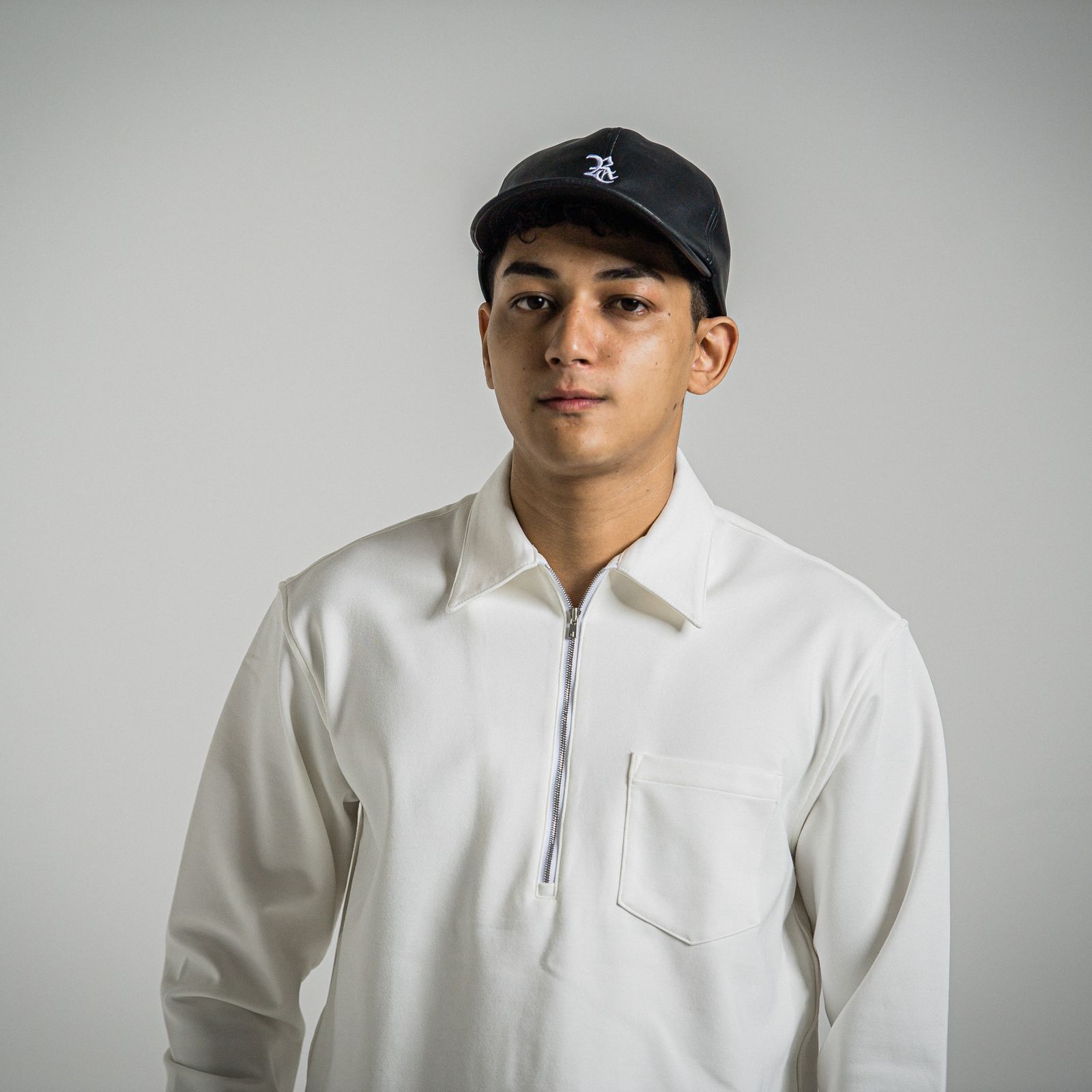 LEATHER LOW CAP / RC34-CAP-002 / エコレザーローキャップ / ブラック