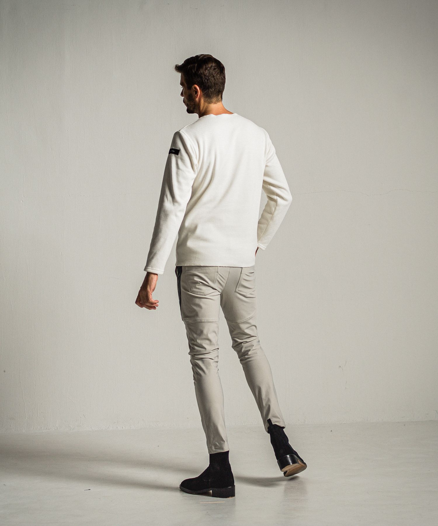 VELOURS FLEECE NEO THERMAL / RC34-C-001 / 裏起毛サーマルロングTシャツ / ホワイト