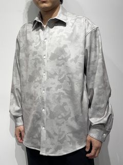 JERSEY JACK SHIRT / RC34-SH-001 / 裏起毛オーバーサイズシャツ / グレーカモフラ