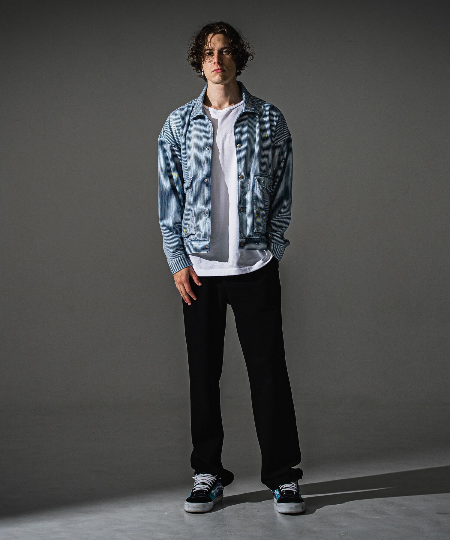 LDENIM AG FLIGHT JACKET / RC41-JK-001 / デニムフライトジャケット / ヒッコリー (8月中旬入荷予定)
