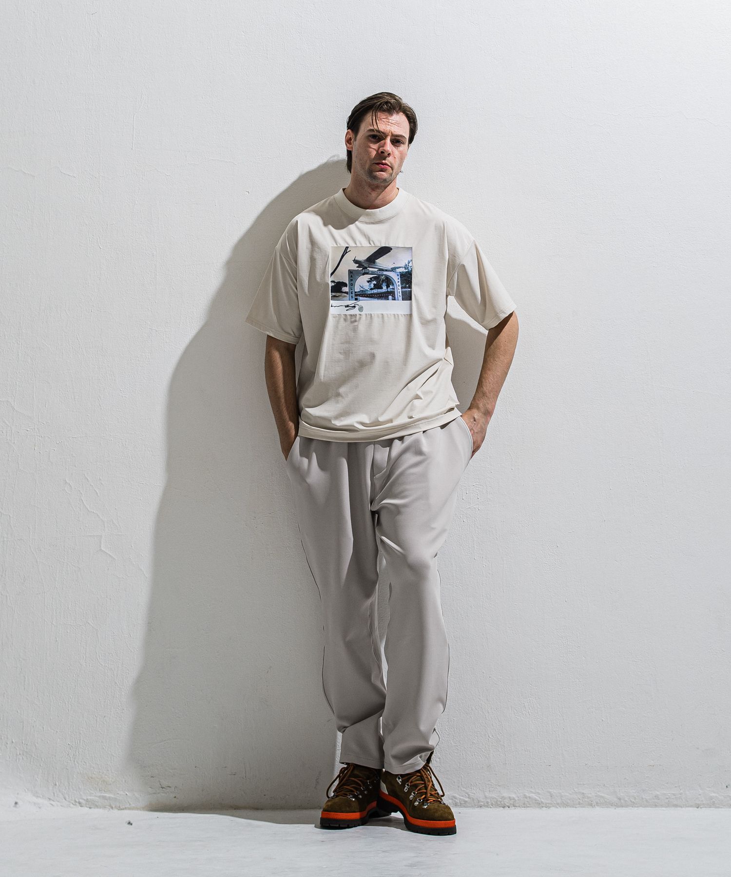 EMILIO DB WIDE PANTS / DP1-ST-003 / ダンボールジャージスーパーワイドパンツ / グレージュ (3月中旬入荷予定)