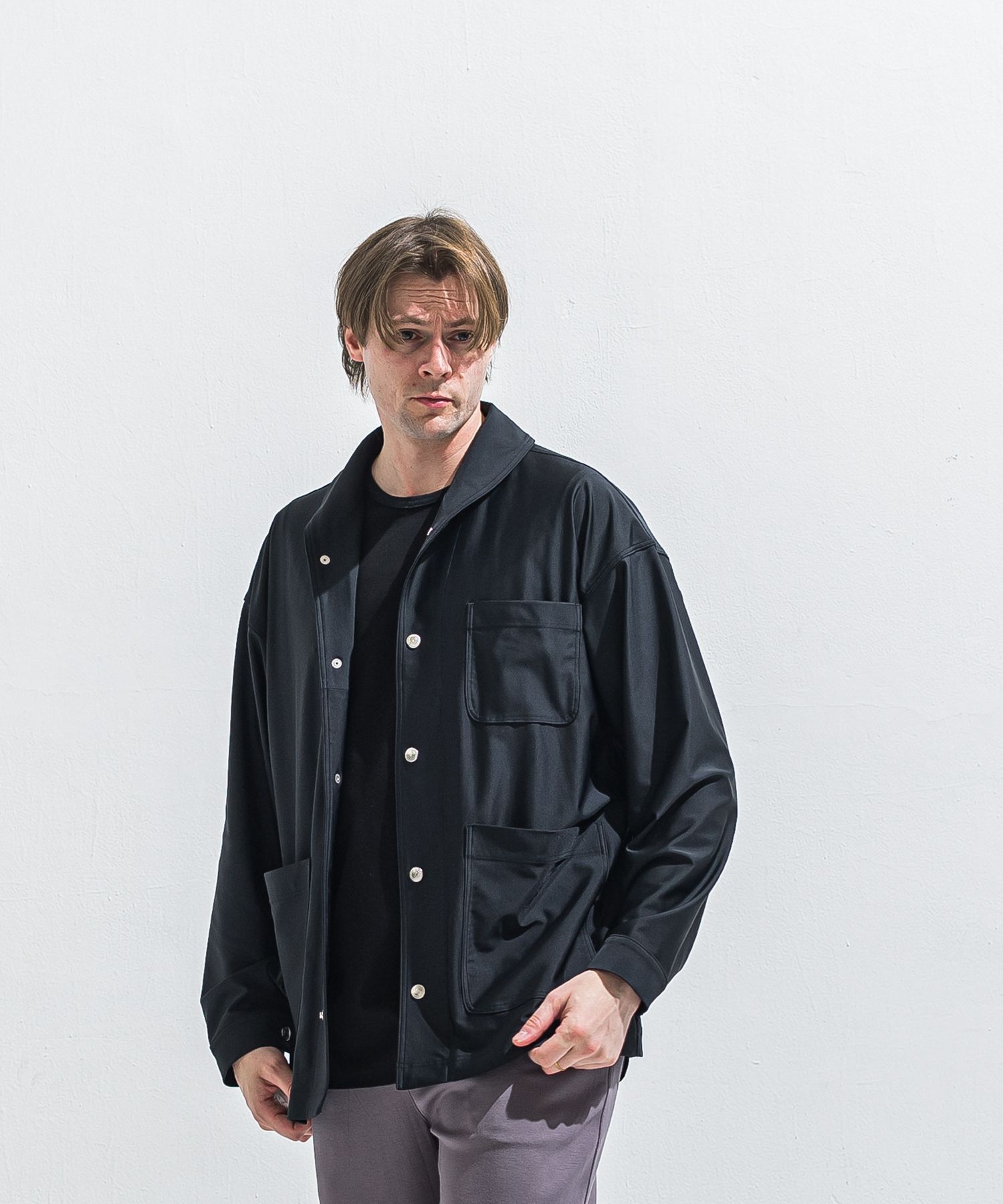 RUSH CAVER ALL / RC40-JK-002 / ラッシュガードカバーオール / ブラック (5月中旬入荷予定)