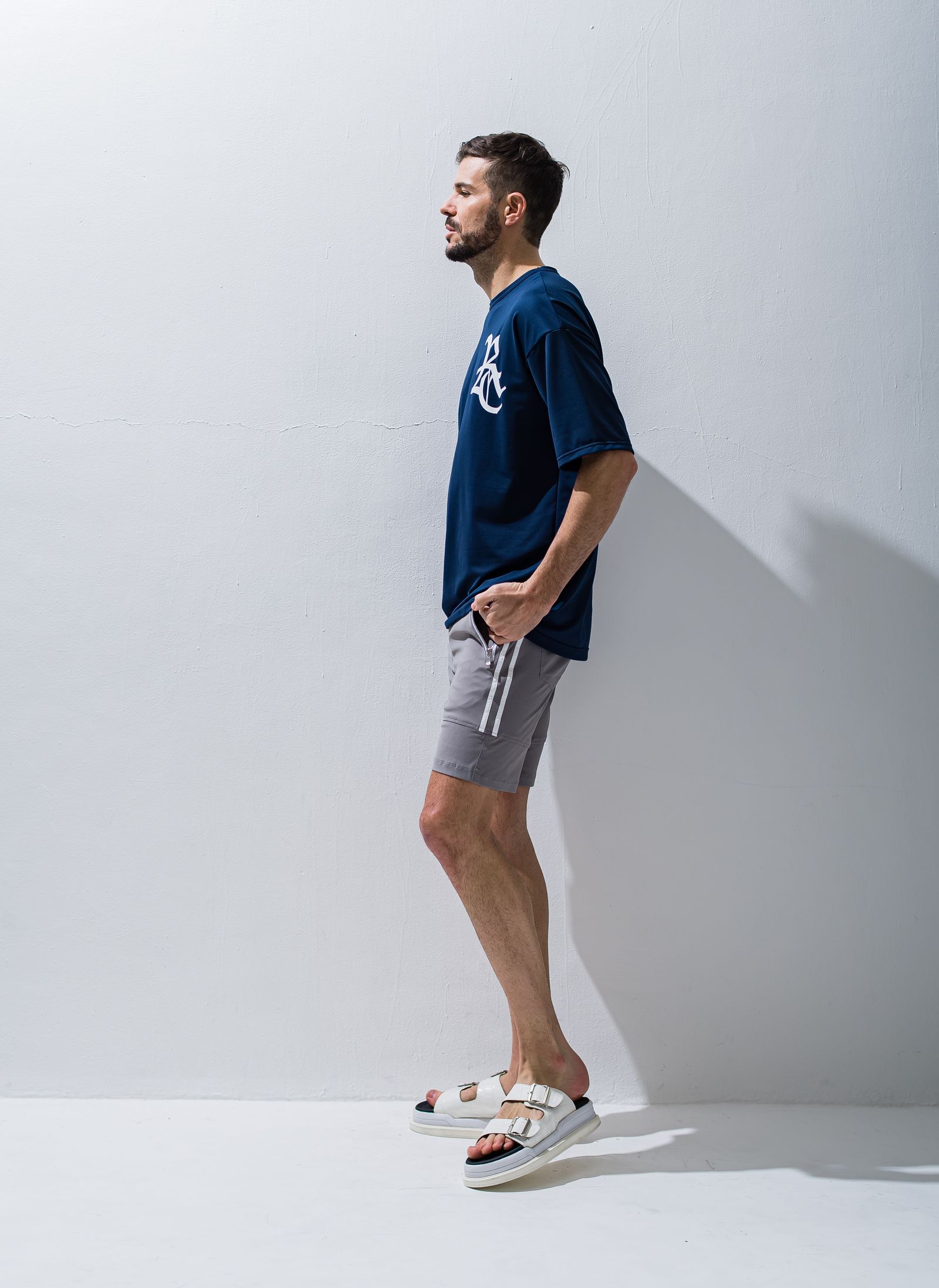 RC ROGO MESH LOOSE TEE / RC28-T-004 / メッシュビッグTシャツ / ネイビー