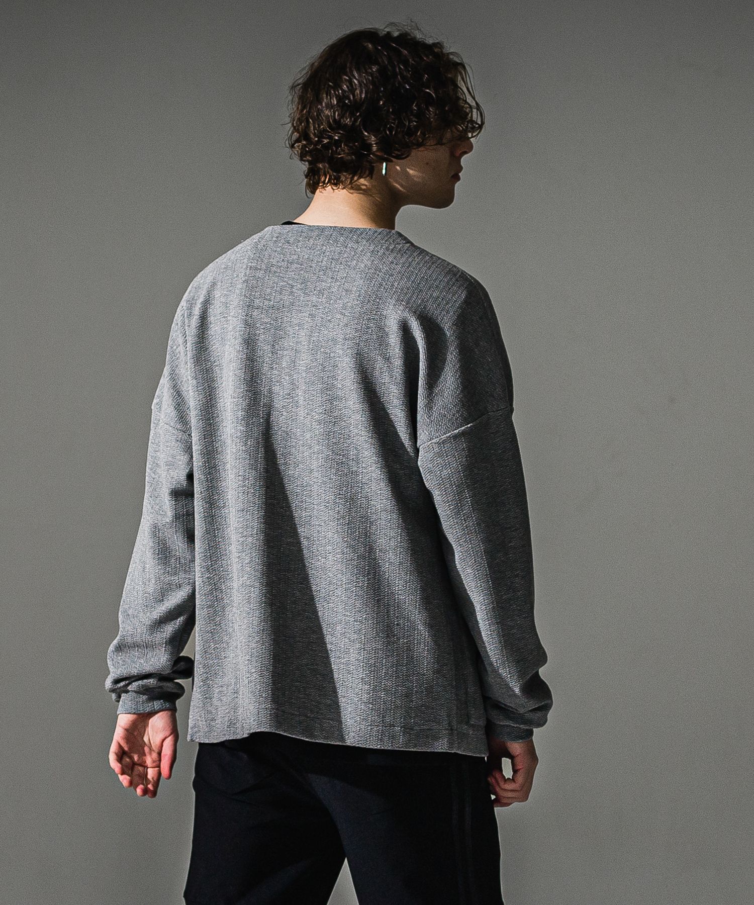 BLISTER KNIT C/D / RC41-C-004 / ブリスターニットカーディガン / グレー (8月下旬入荷予定)