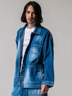 RC CAVER ALL / RC39-JK-004 / デニムカバーオール / ライトインディゴ (2月中旬入荷予定)