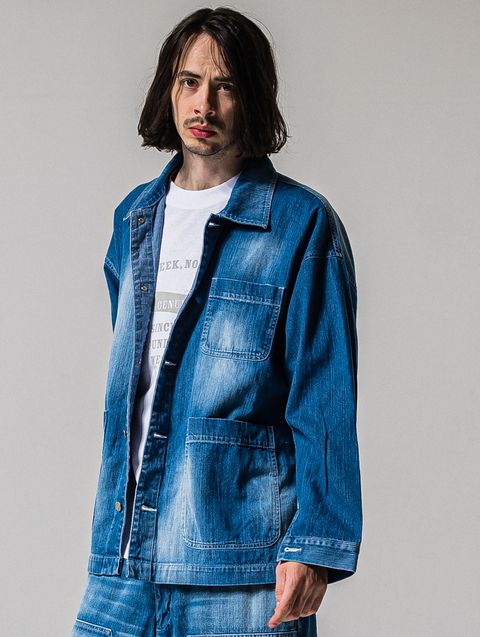 RC CAVER ALL / RC39-JK-004 / デニムカバーオール / ライトインディゴ (2月中旬入荷予定)