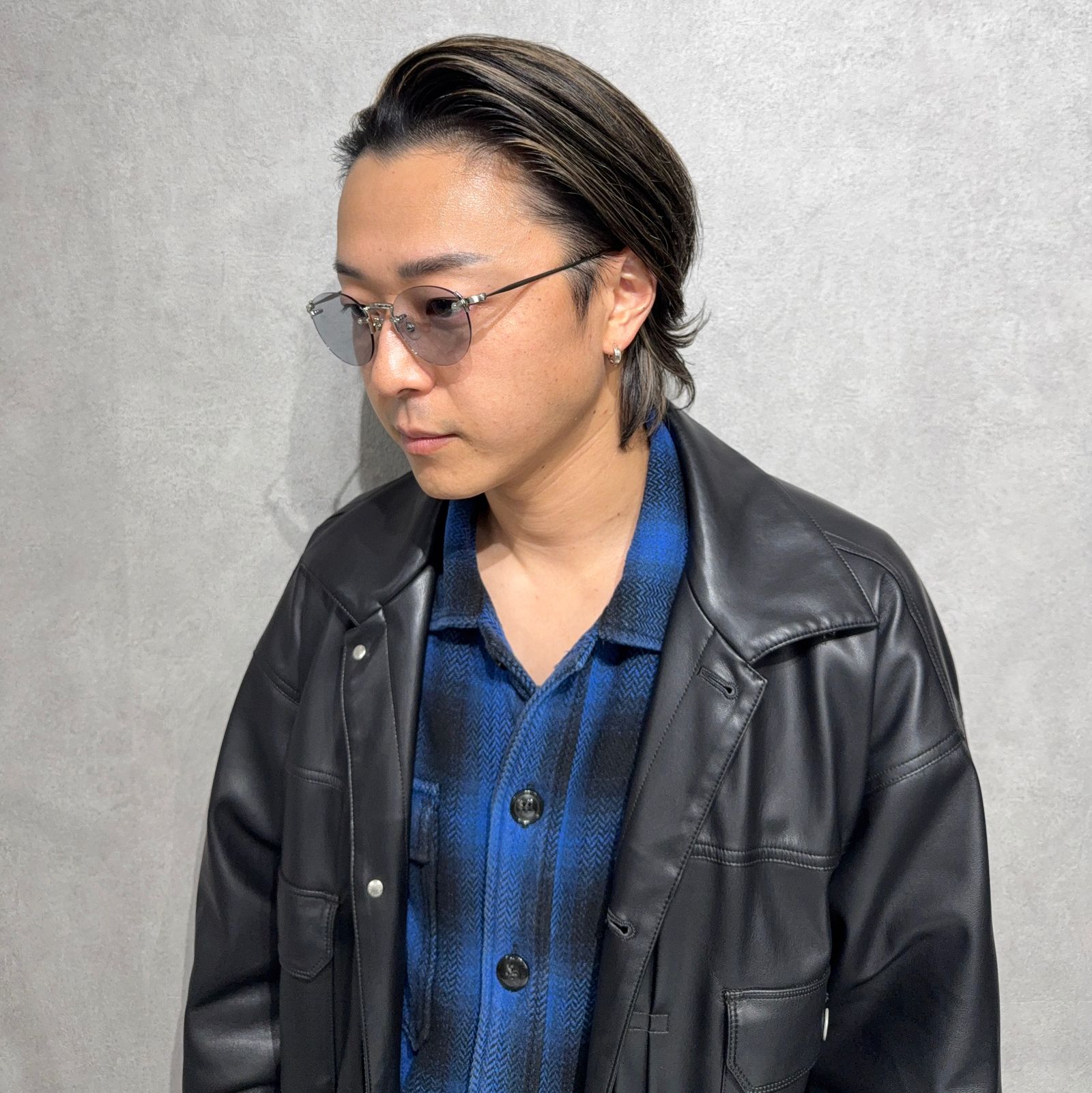 NEW. GOBER C-1 / サングラス / ブラステッドシルバー