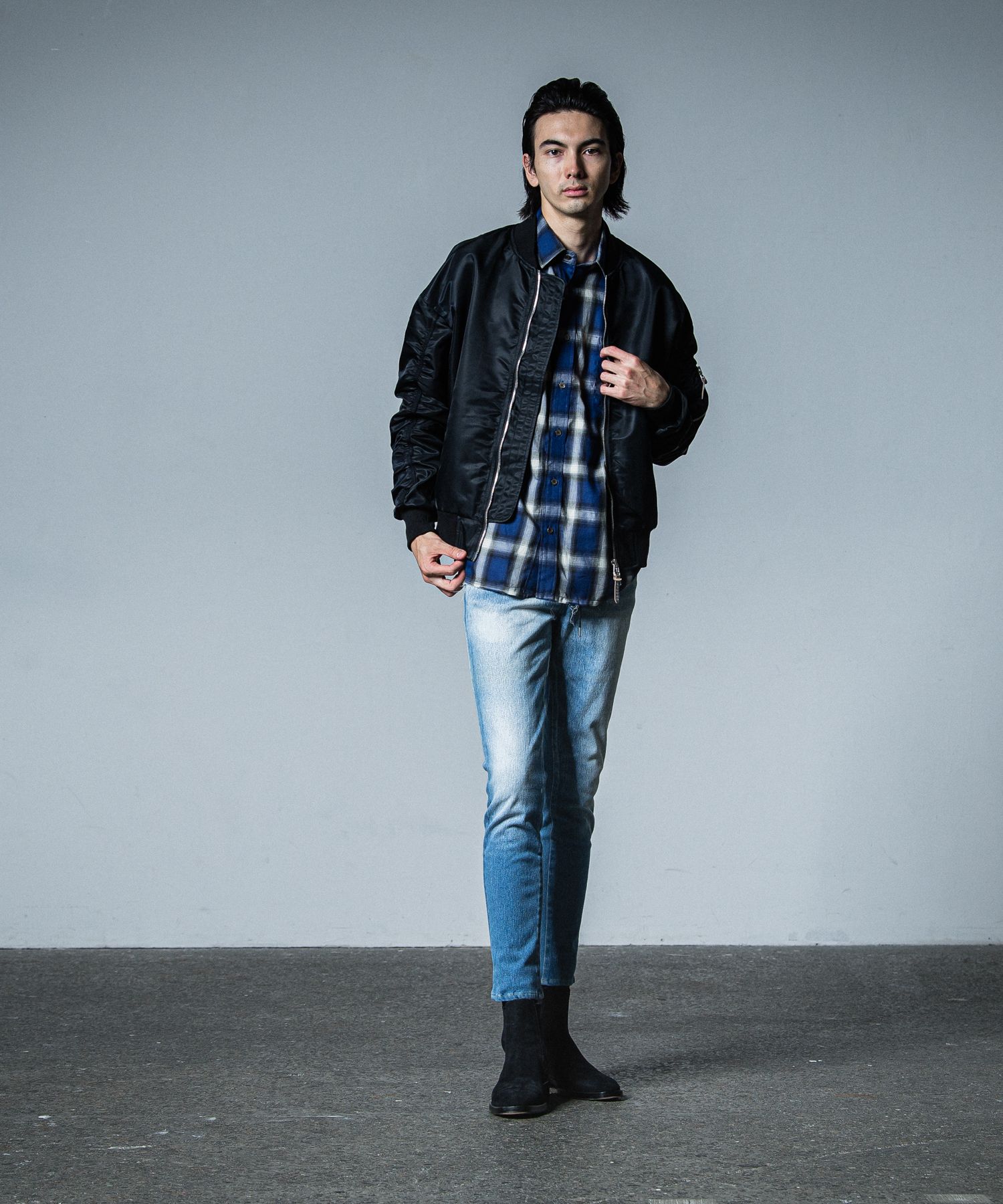 MICK DENIM JERSEY / RC33-ST-020 / デニムジャージテーパードパンツ / インディゴユーズド