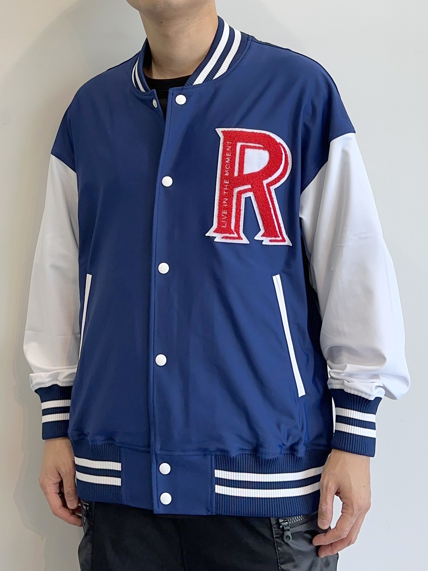 RUSH OVER VARSITY JACKET / RC28-C-002 / ラッシュガードスタジャン / ネイビー※ - 1(S)