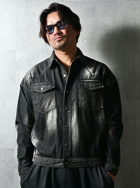 WESTAN JK / DP1-JK-004 / ウエスタンシャツジャケット / ブラックユーズド (3月中旬入荷予定)