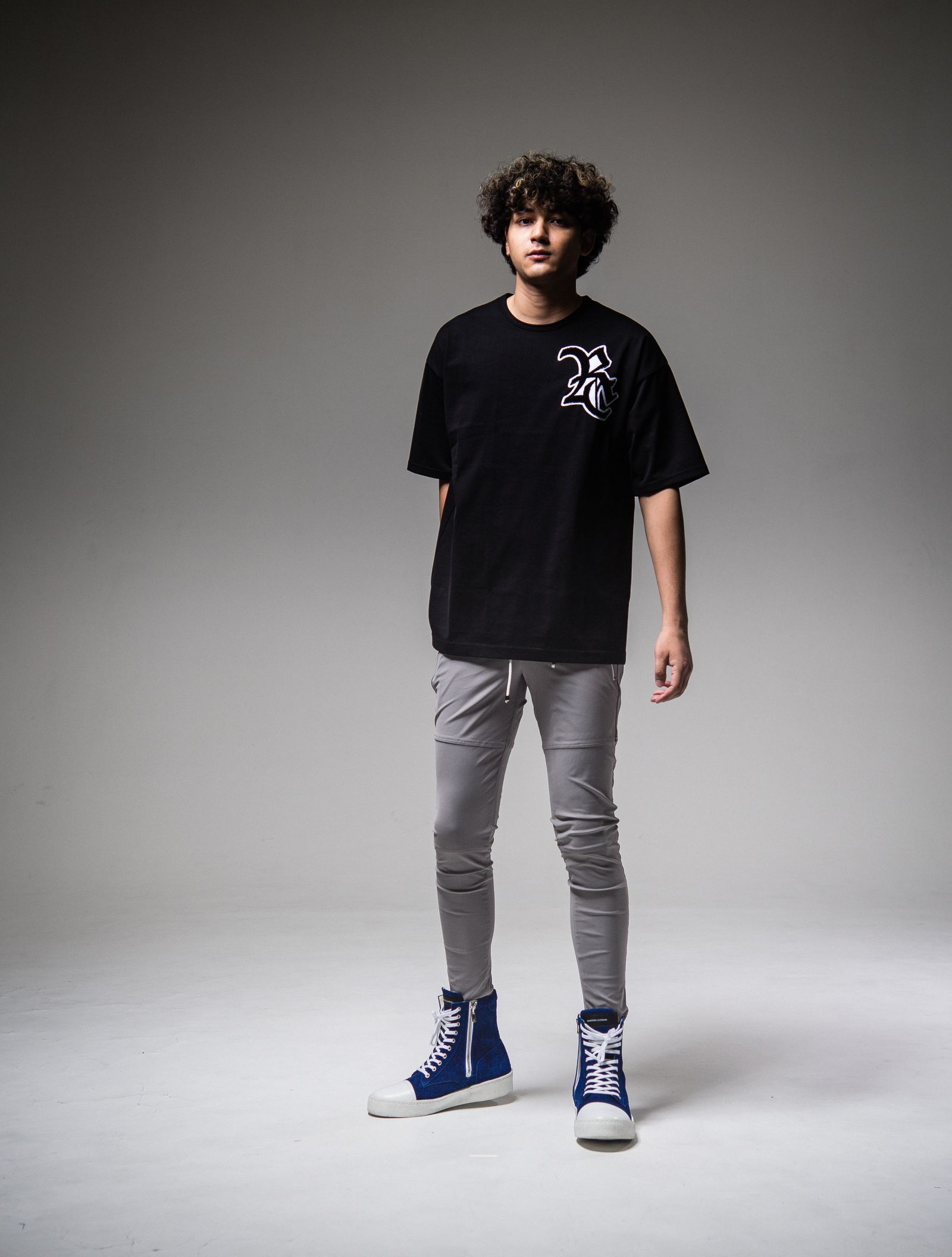 RC CHENILLE LOOSE TEE / RC25-T-004 / ビッグTシャツ / ブラック ※
