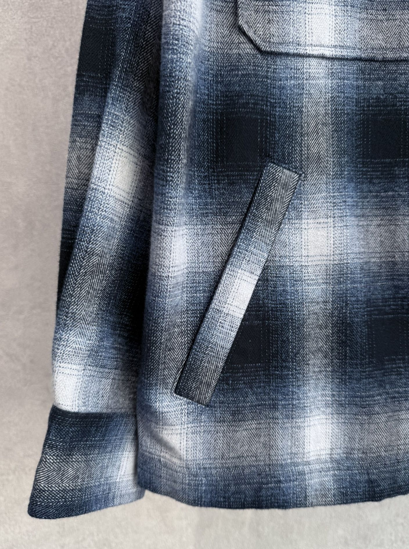 FLANNEL CHECK JK / RC38-JK-007 / フランネルチェックCPOジャケット / ブルー