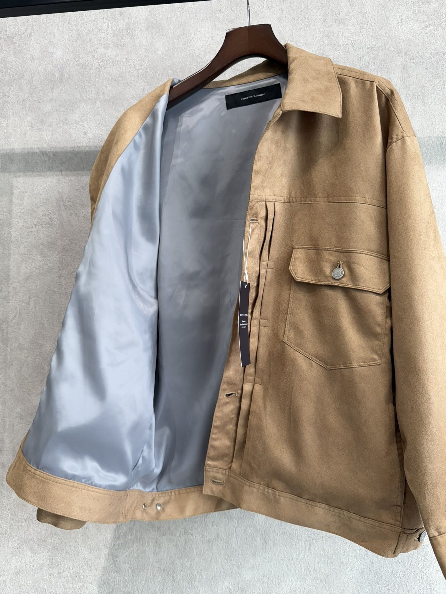 LEATHER OVER 2ND G / RC37-JK-005 / スエードエコレザー2ND型Gジャン / ベージュ