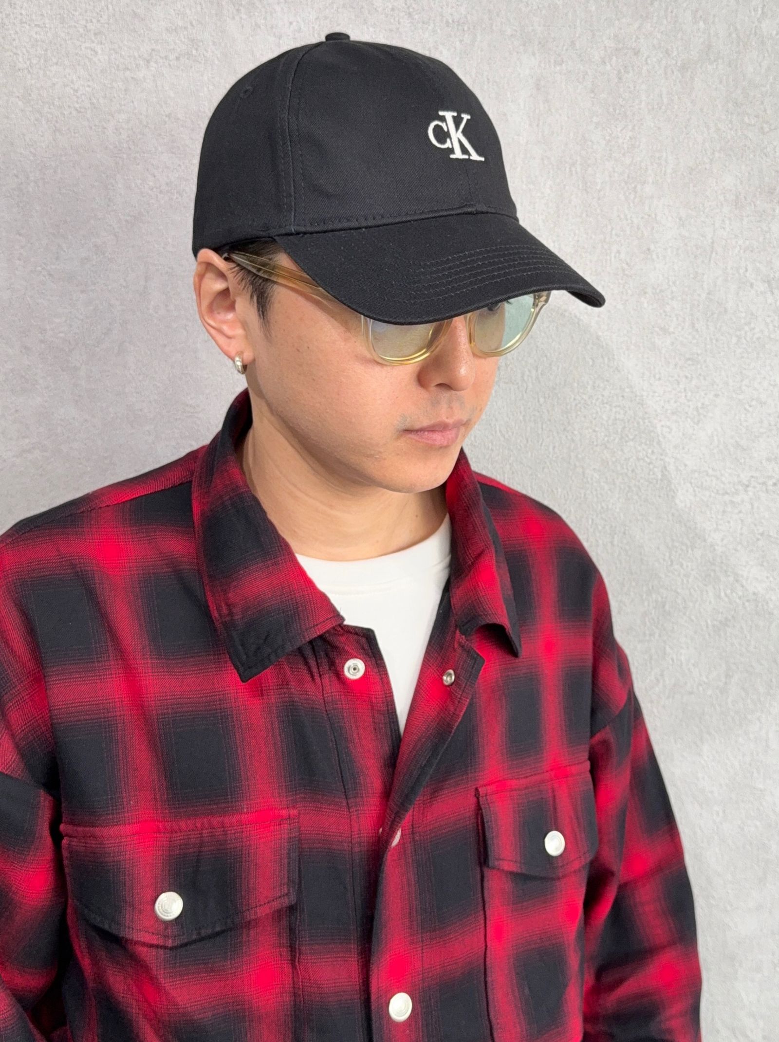 6パネルスモールモノグラムベースボールキャップ / 4G5002G / UB1(ブラック)