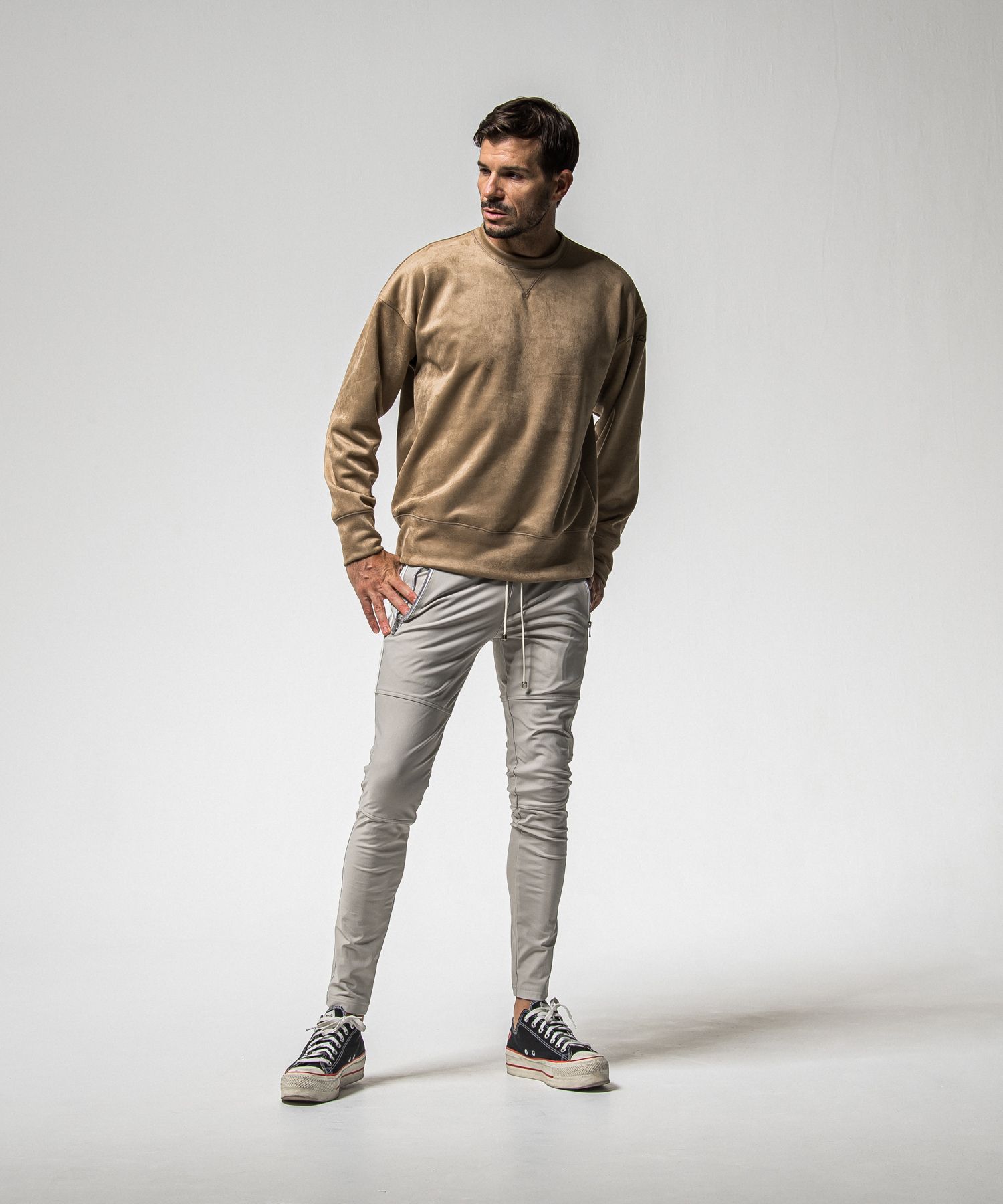SUEDE DROP TRAINER / RC38-C-005 / スエードトレーナー / ブラウン (1月上旬入荷予定)