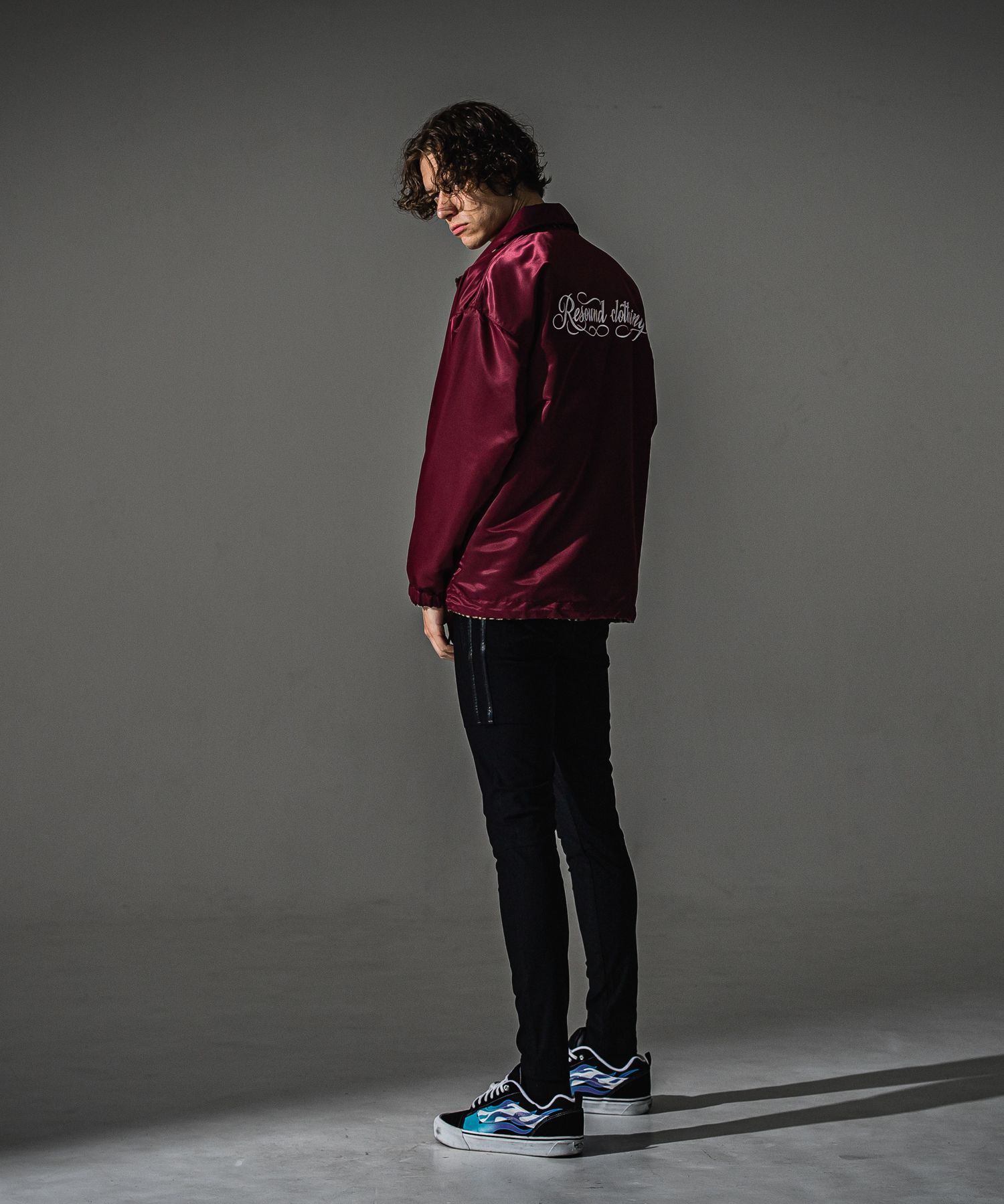 REV COACH JK / RC41-JK-010 / リバーシブルコーチジャケット / ワインレッド×レオパード (9月下旬入荷予定)