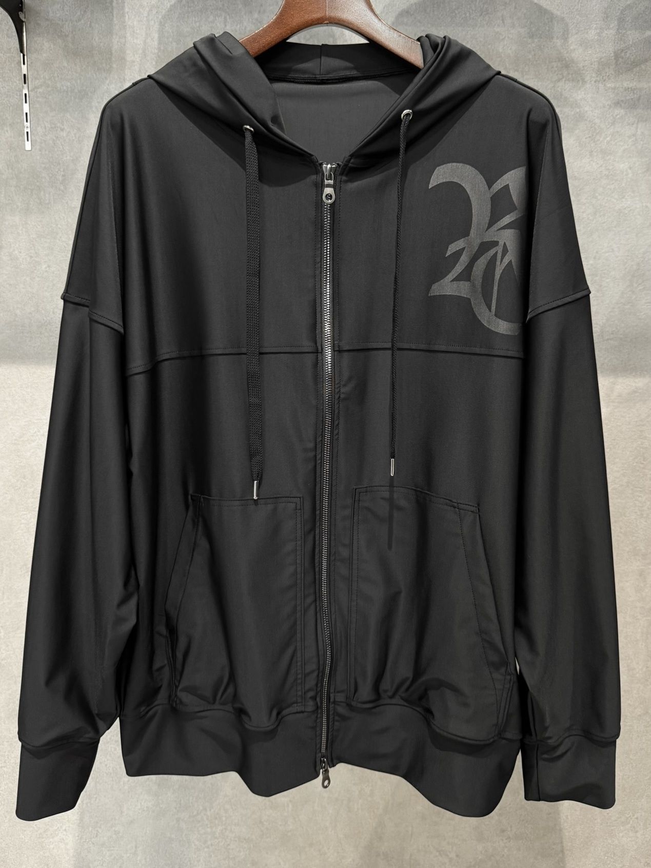RUSH OVER ZIPUP HOODIE / RC40-C-001 / ラッシュガードパーカー / ブラック