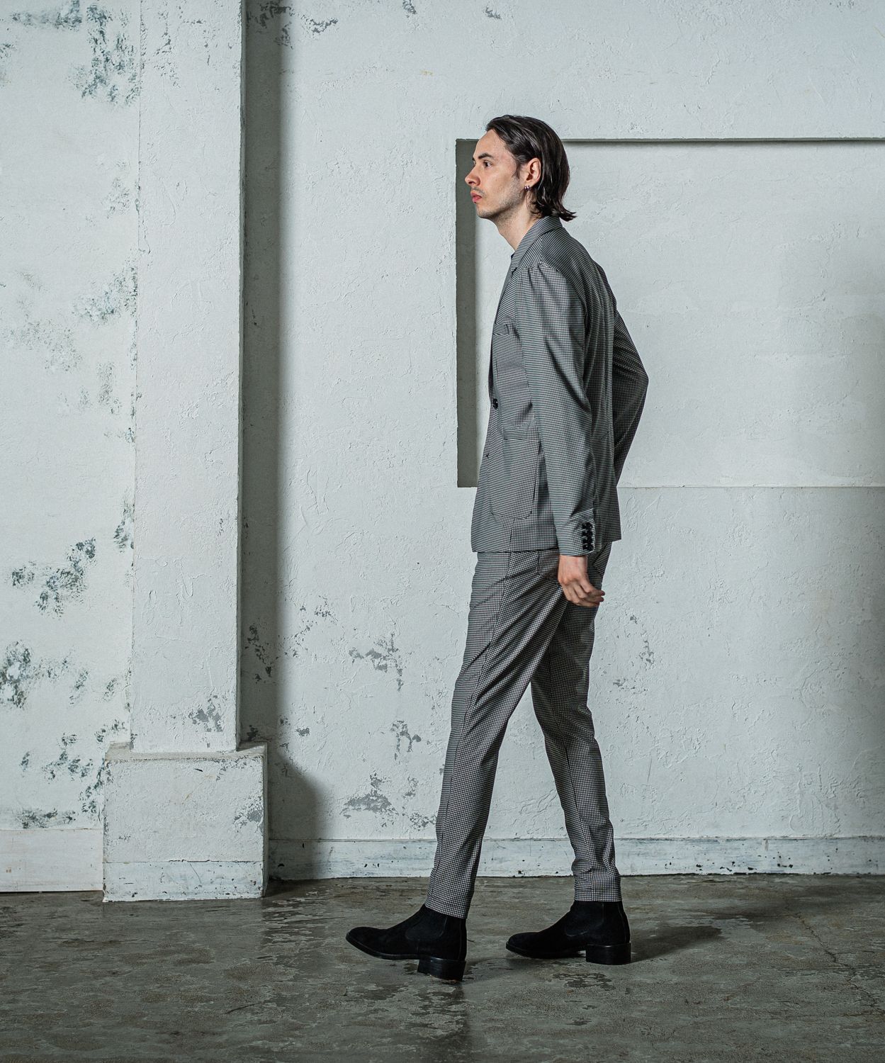 CHRIS EASY TUCK PANTS / RC35-ST-016T / イージータックパンツ / 千鳥柄
