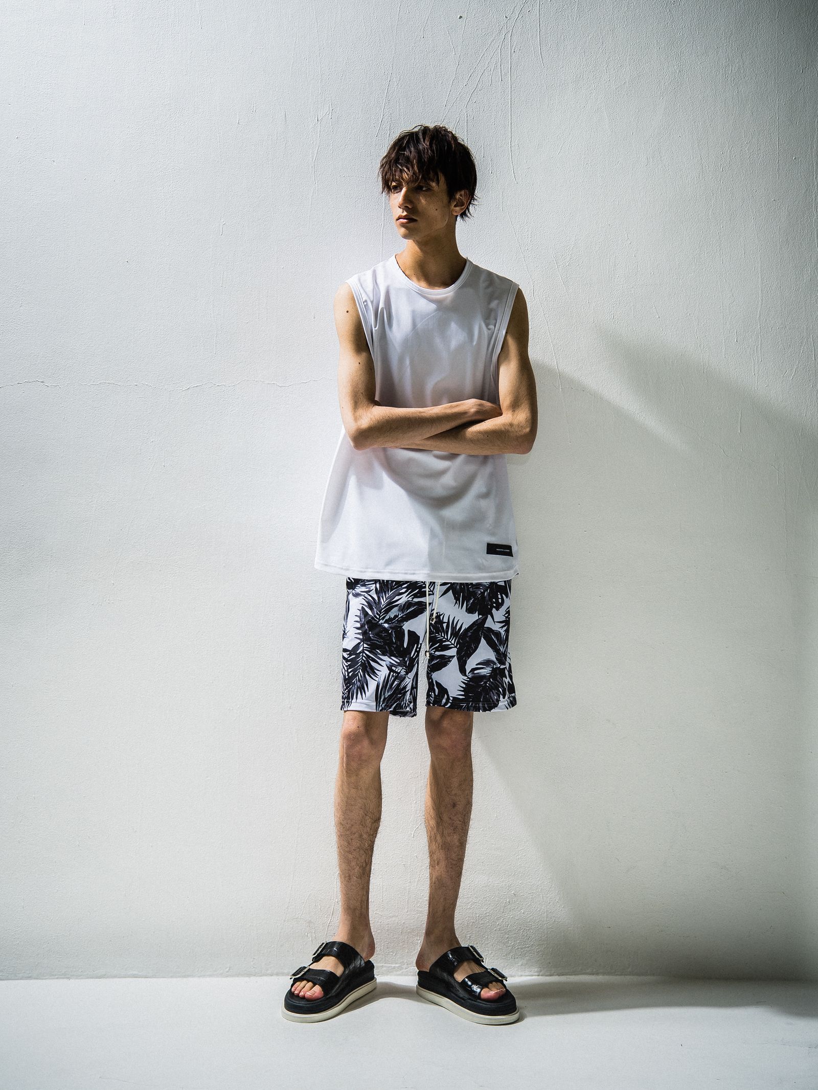 LEAF RUSH SHORTS / RC24-HP-003 / ラッシュガードハーフパンツ ※