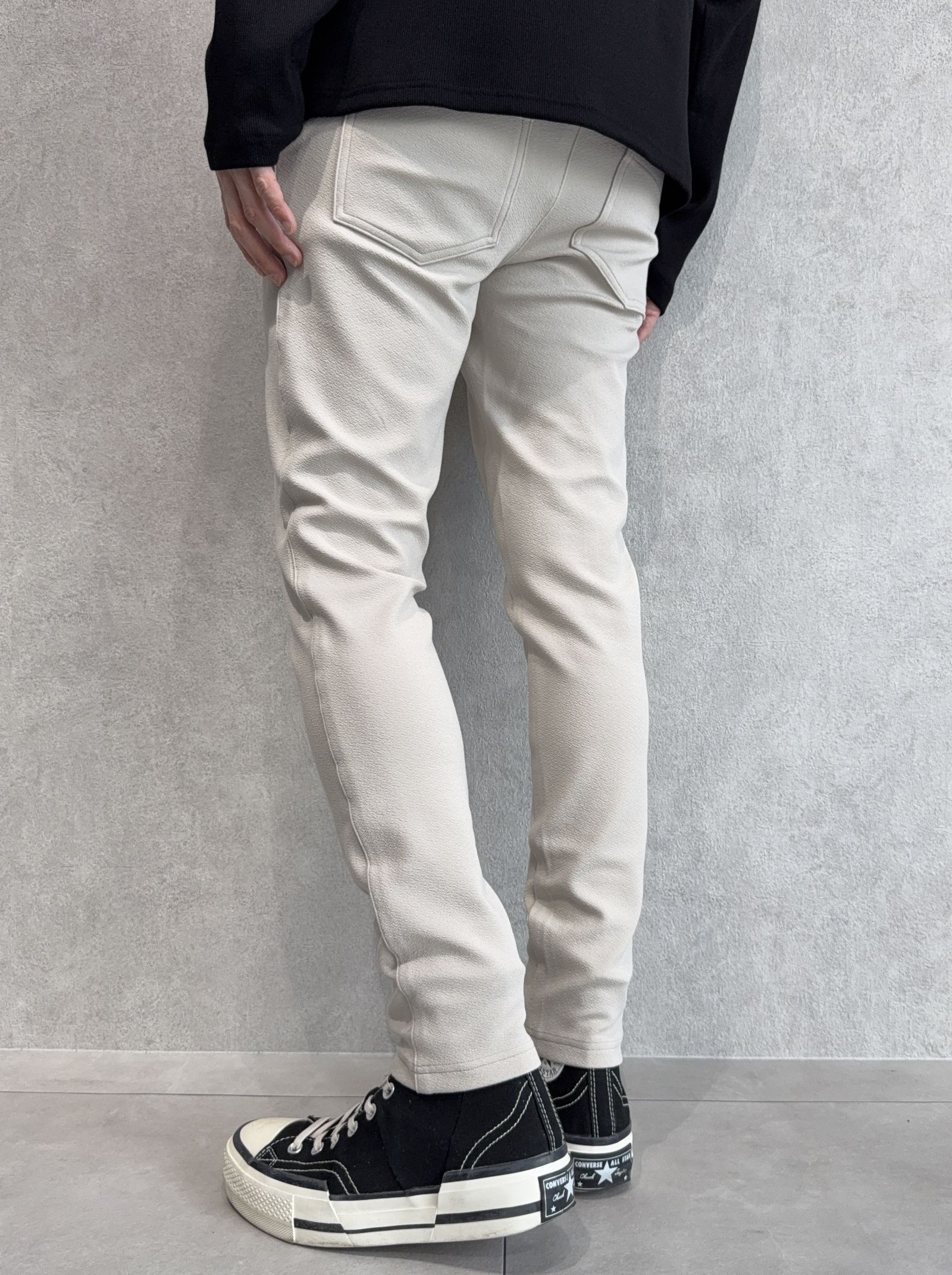 CHRIS EASY BLISTER TUCK PANTS / RC41-ST-016T / イージータックパンツ / ブリスターベージュ